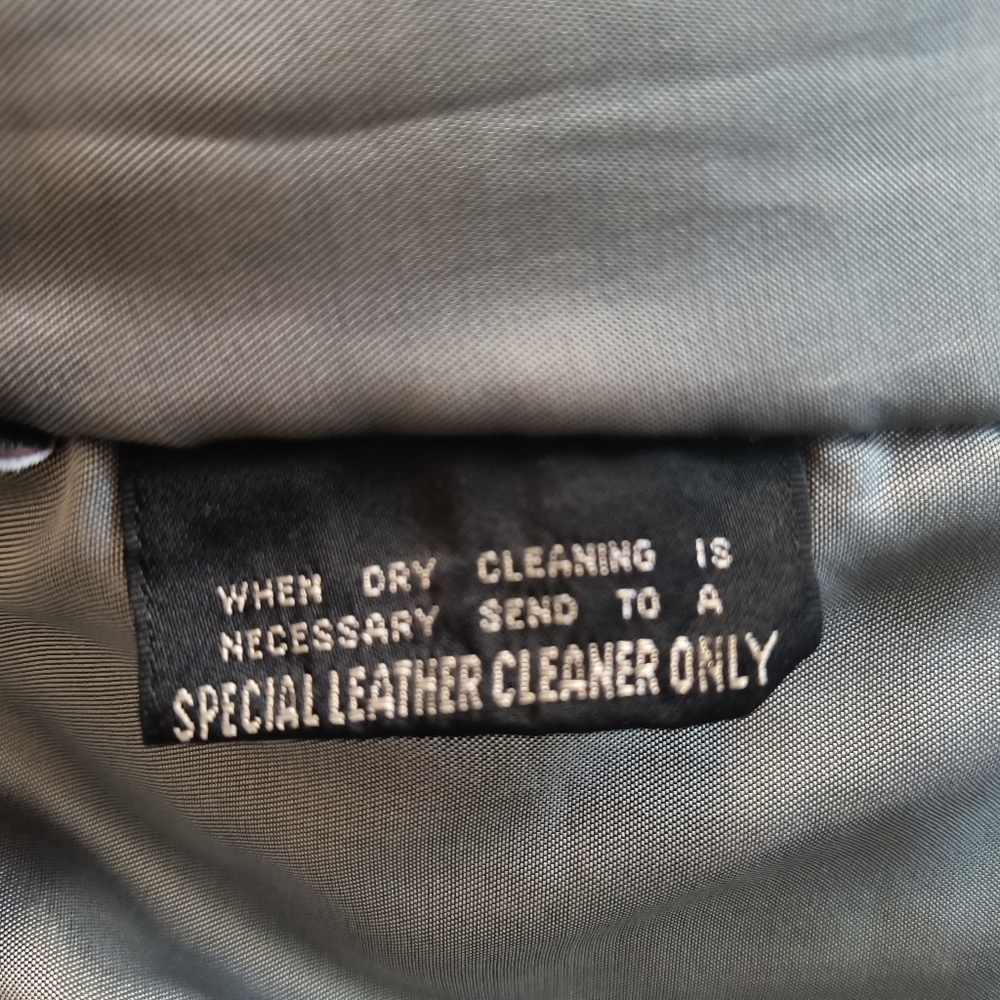 Full Length Leather Jacket, Large - image 6